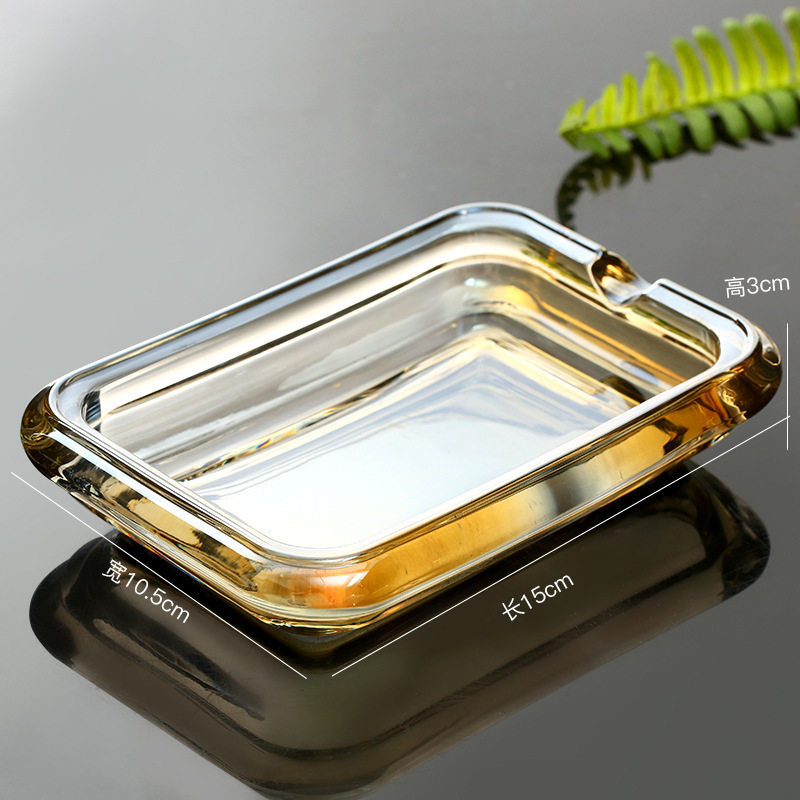 Brown Glass Soap Holder Amber  - Glass Soap Dish ulasan dan harga
