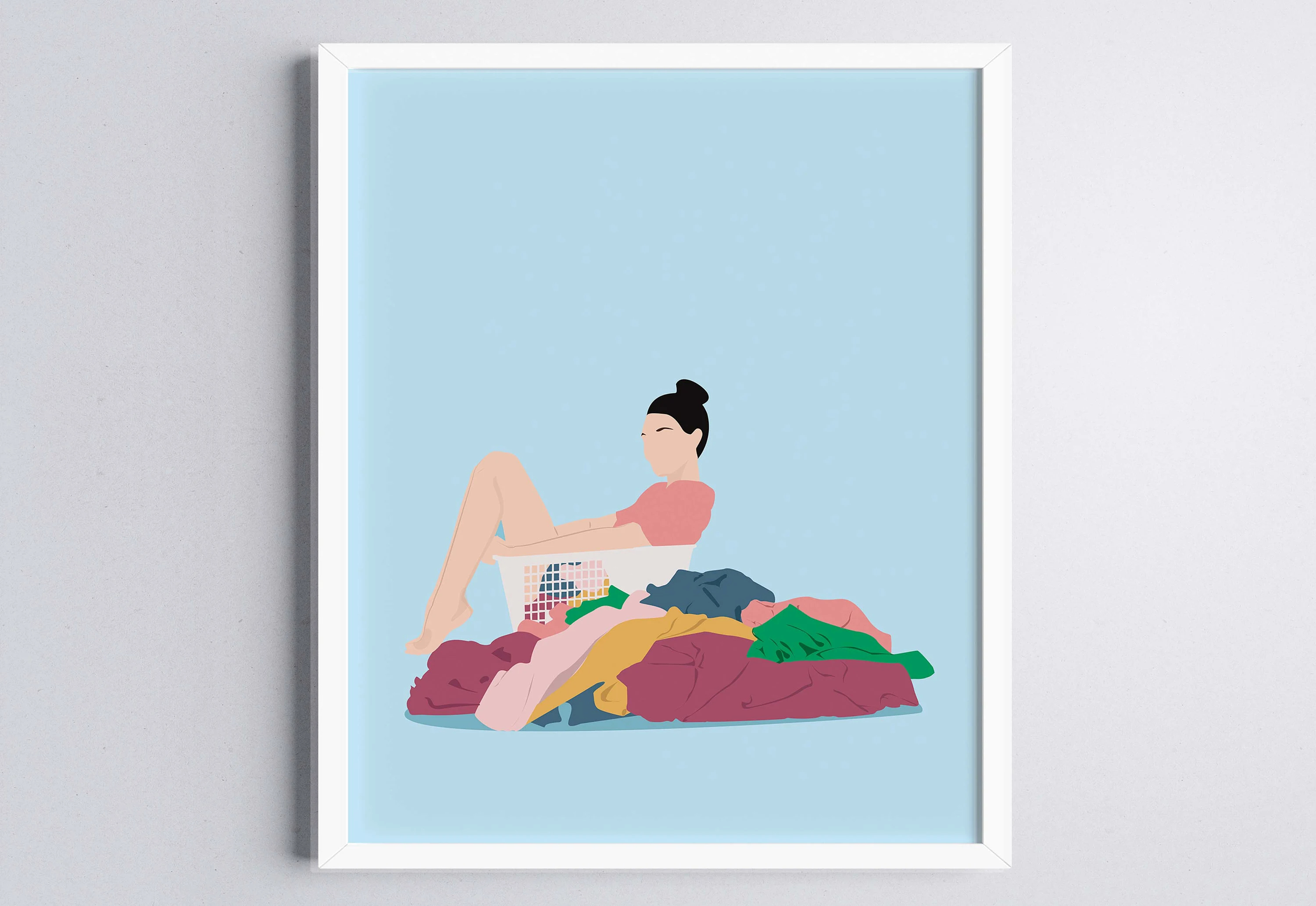 Frameless Pastel Colors Art Pr - Home Bathroom Colors ulasan dan harga