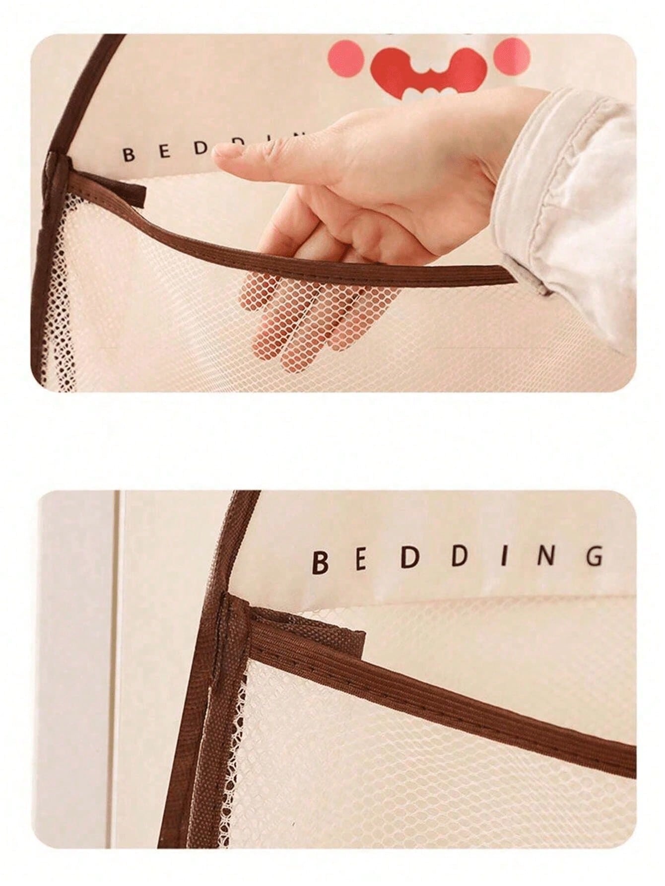 4pcs Hanging Mesh Storage Bags - Home Essentials Bathroom Organizer ulasan dan harga