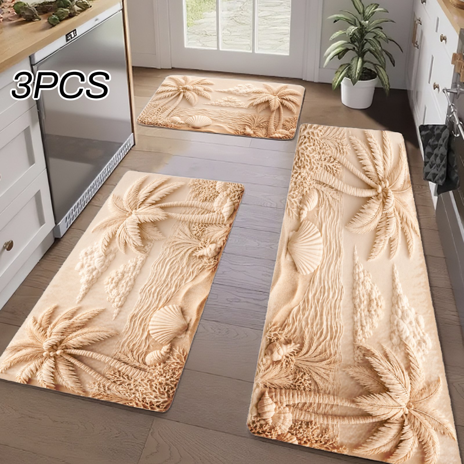 3PCS Kitchen Rugs,Home Decorat - Home Bathroom Colors ulasan dan harga