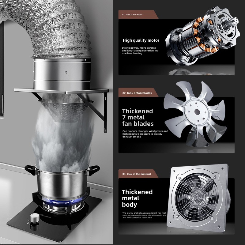 6/8Inch Extractor Ventilation  - Home Bathroom Ventilation ulasan dan harga